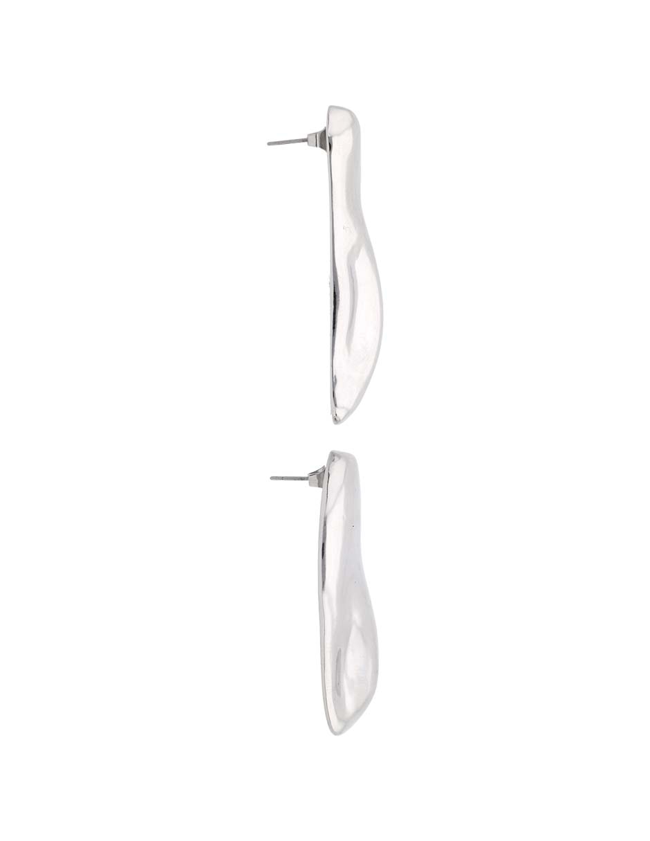 Aretes largos con acabado pulido 3