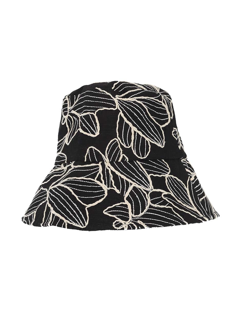 Sombrero bucket estampado floral