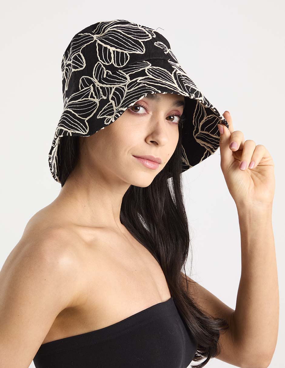 Sombrero bucket estampado floral 4