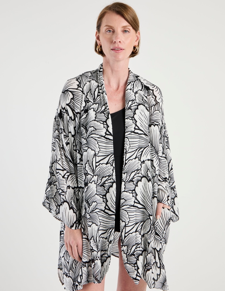 Salida de playa kimono para mujer