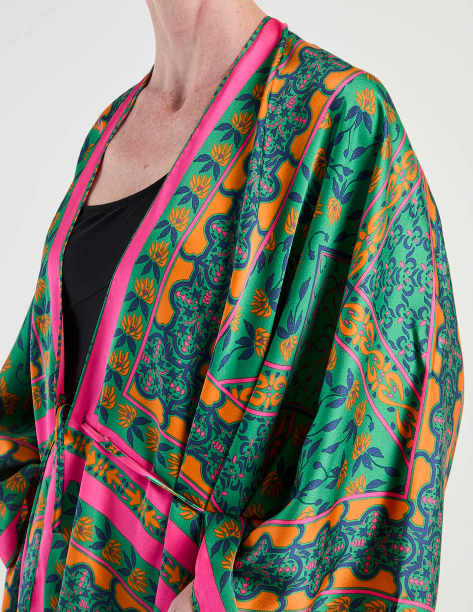 Salida de playa kimono Lien con amarre para mujer 4