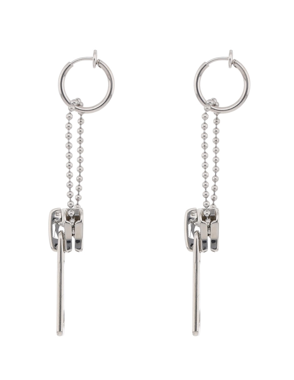 Aretes largos con acabado brillante 3