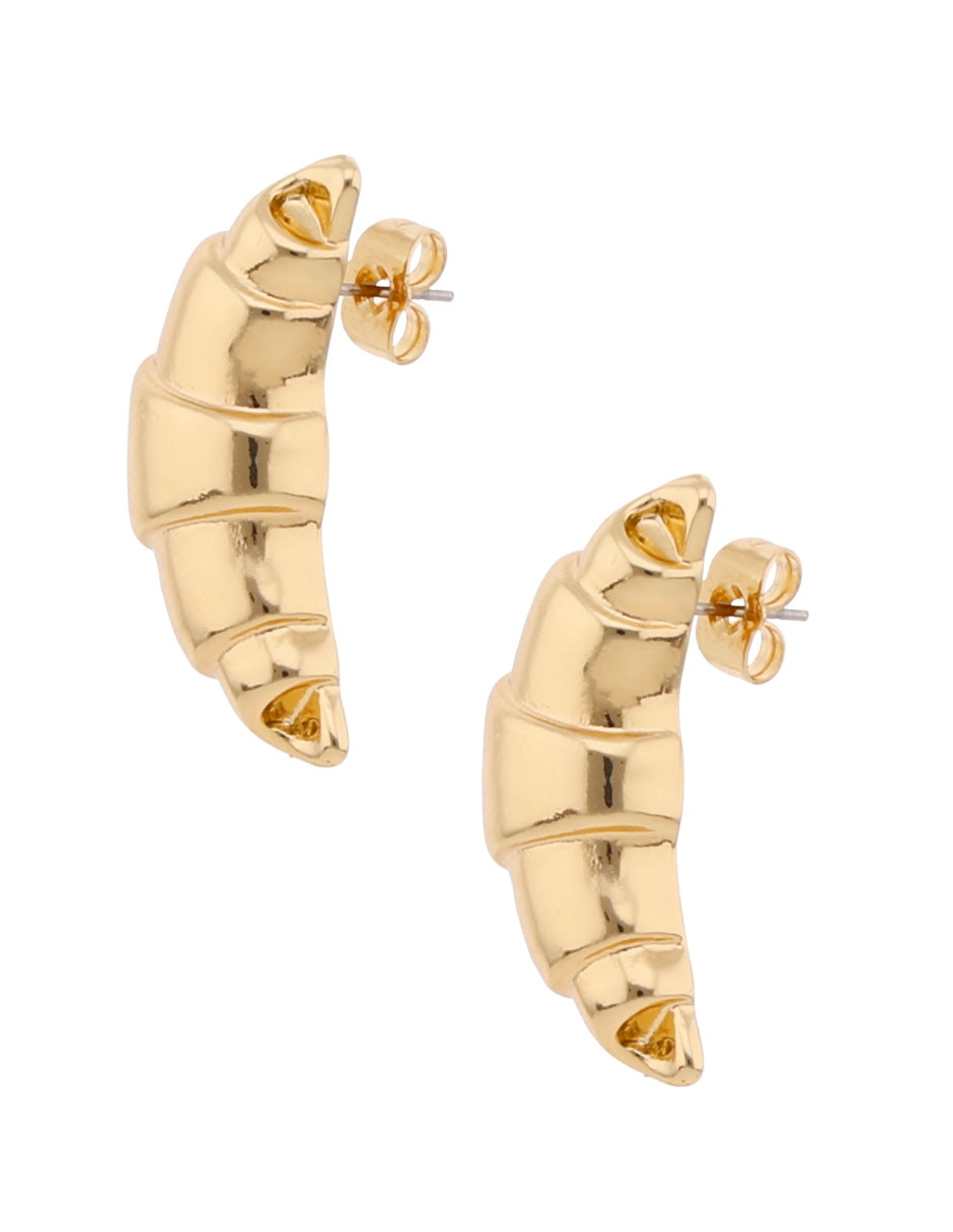 Aretes largos con acabado texturizado 2