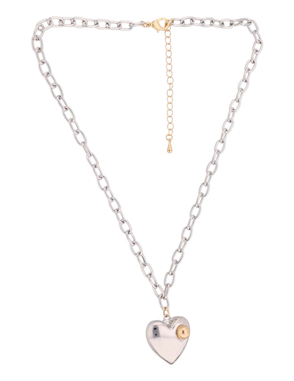 Collar con dije de corazón 2