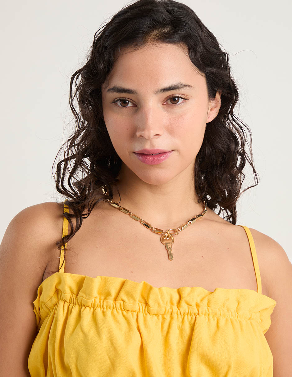 Collar con dije de llave 3
