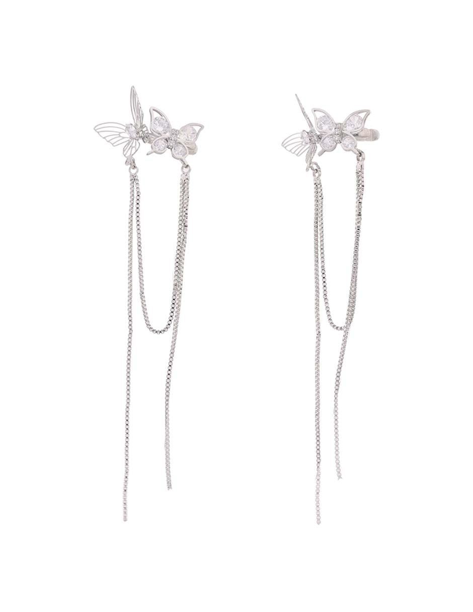 Ear cuff de mariposa acabado brillante