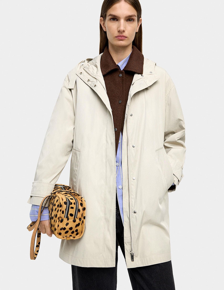Gabardina con bolsillos para mujer 2