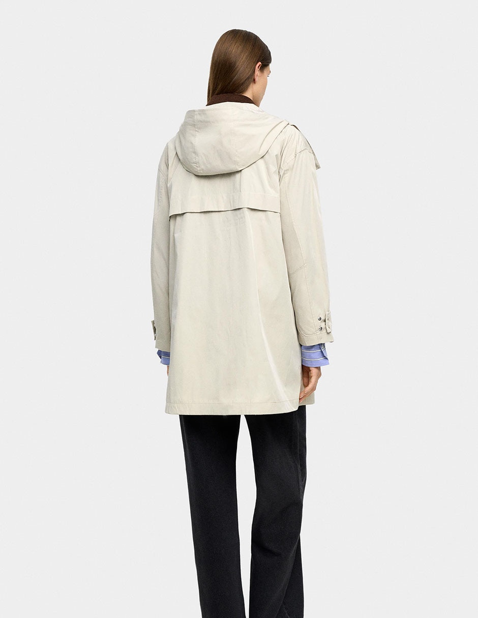 Gabardina con bolsillos para mujer 3