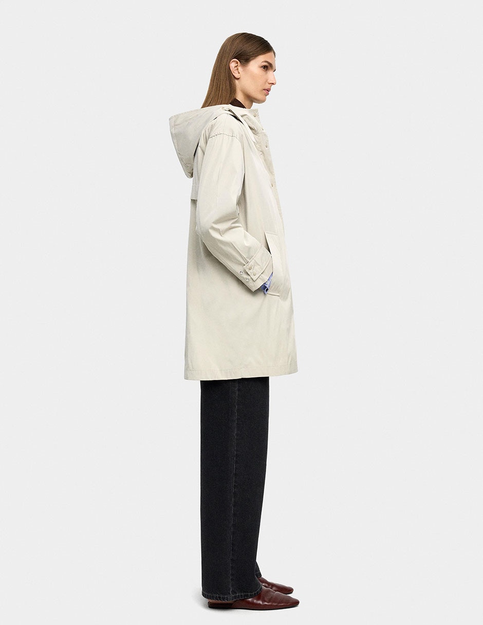 Gabardina con bolsillos para mujer 5