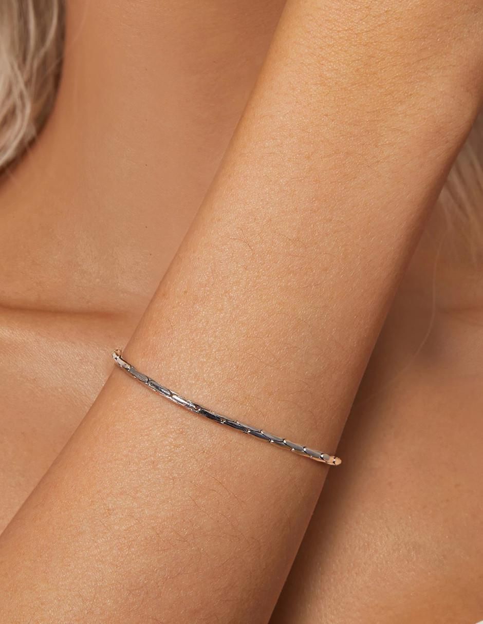 Pulsera de plata p 925 Beauty con acabado pulido 2