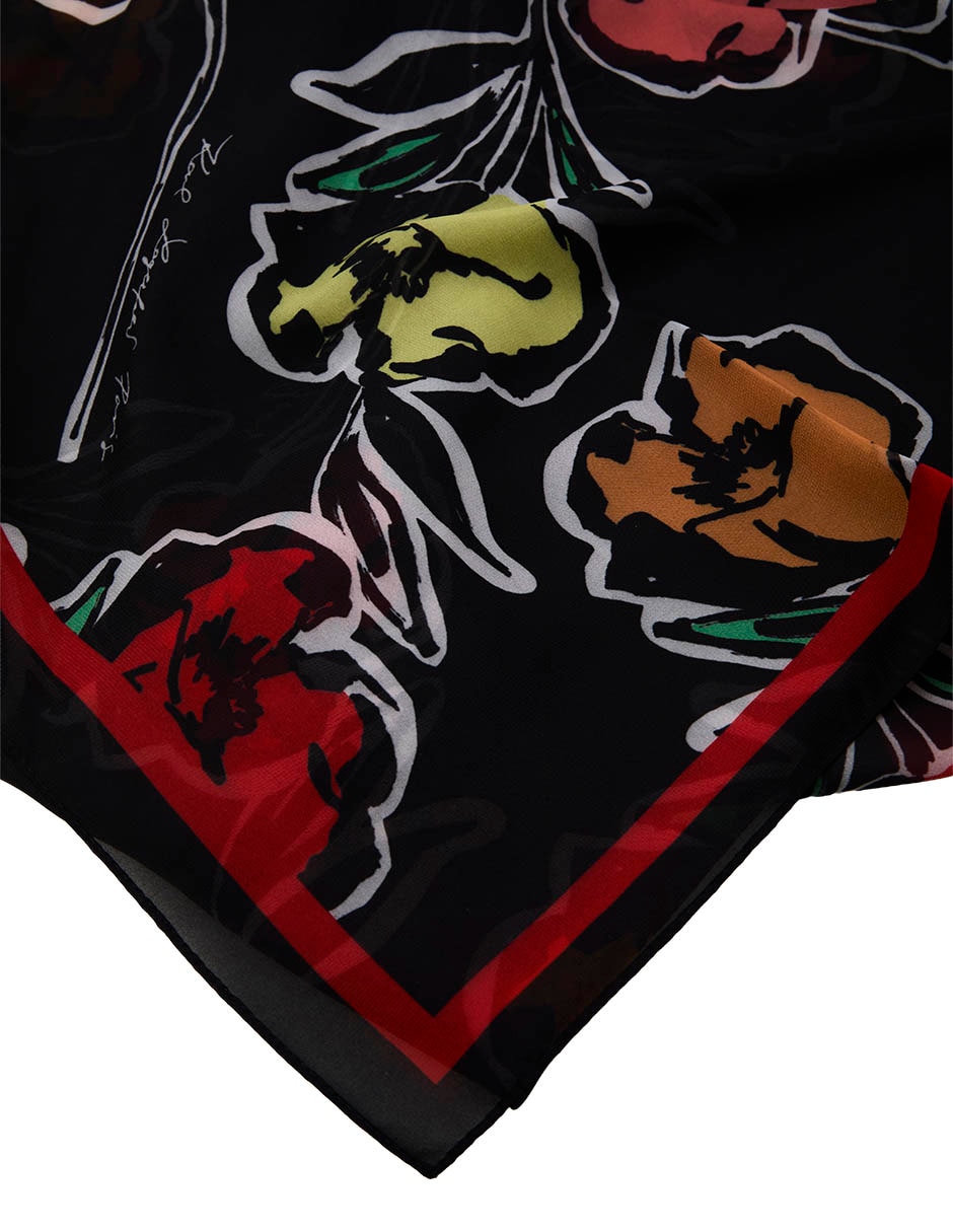 Pashmina con estampado floral para mujer 3