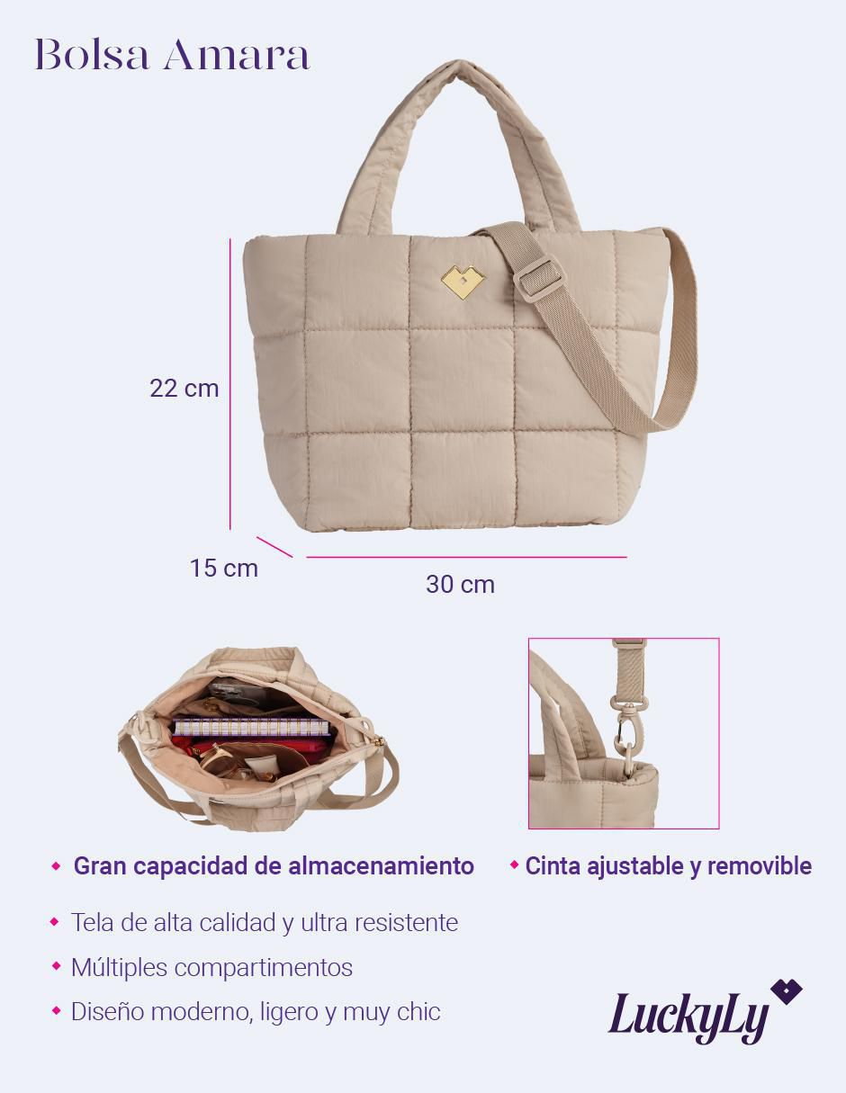 Bolsa crossbody luckyly amara para mujer
