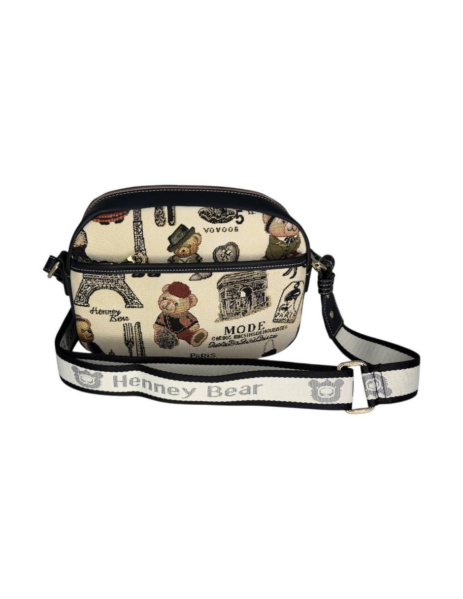 Bolsa crossbody Paris Bear para mujer 4