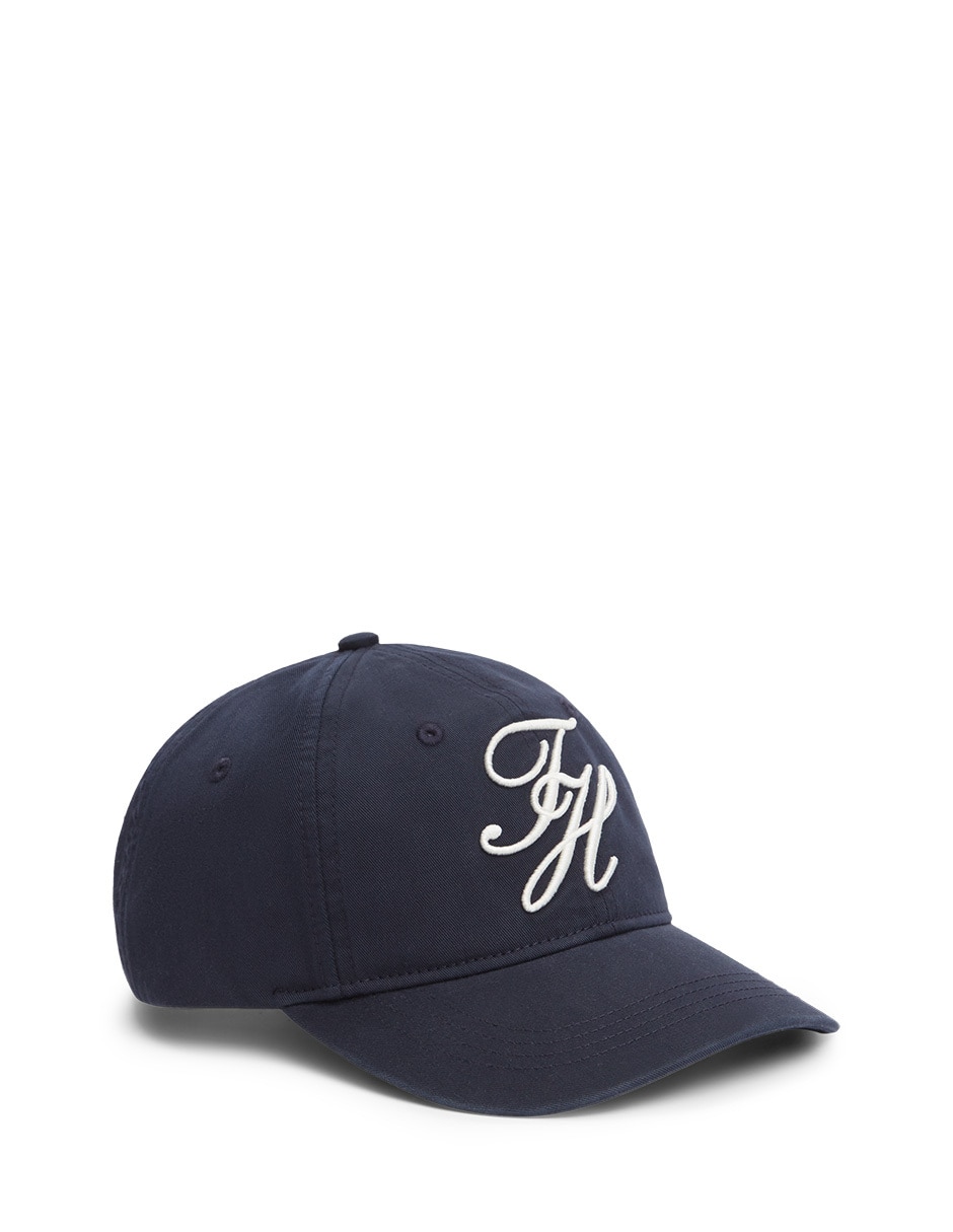 Gorra visera curva cerrada casual Tommy Script para mujer