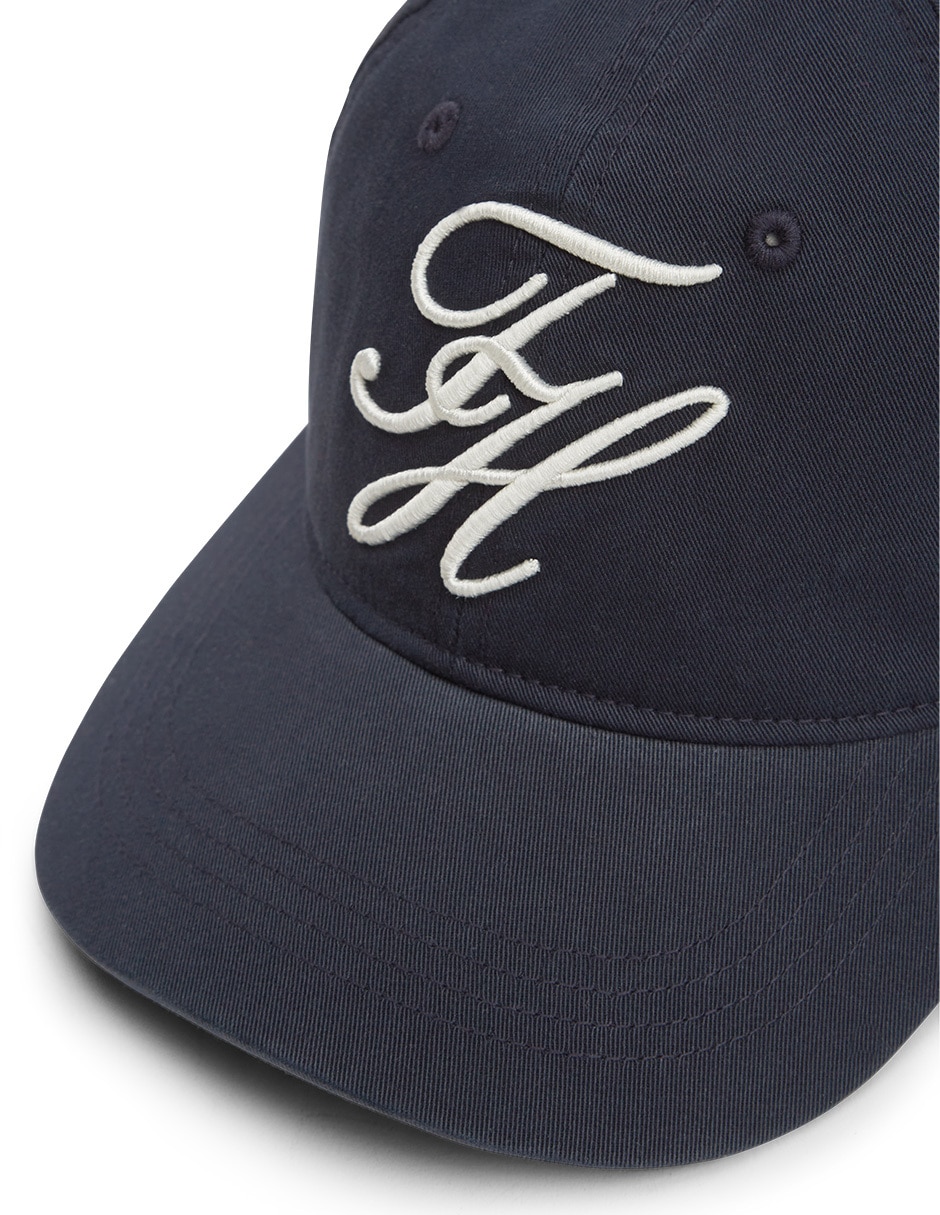 Gorra visera curva cerrada casual Tommy Script para mujer 6