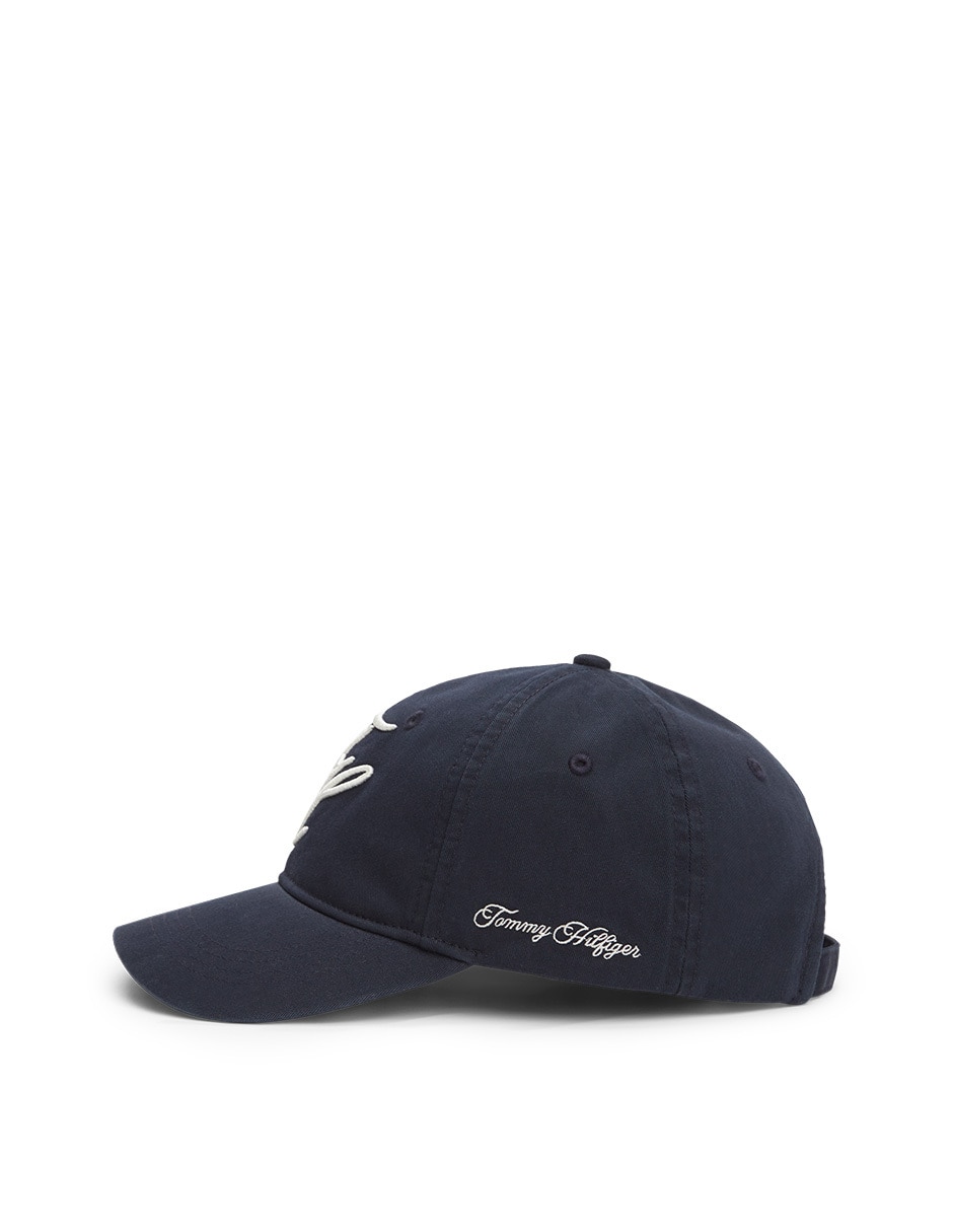 Gorra visera curva cerrada casual Tommy Script para mujer 8