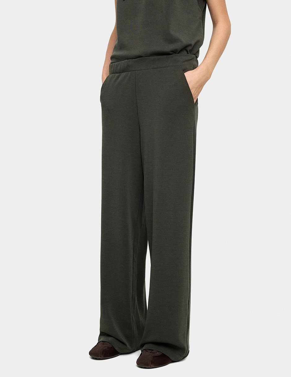 Pantalón wide leg relaxed para mujer 2