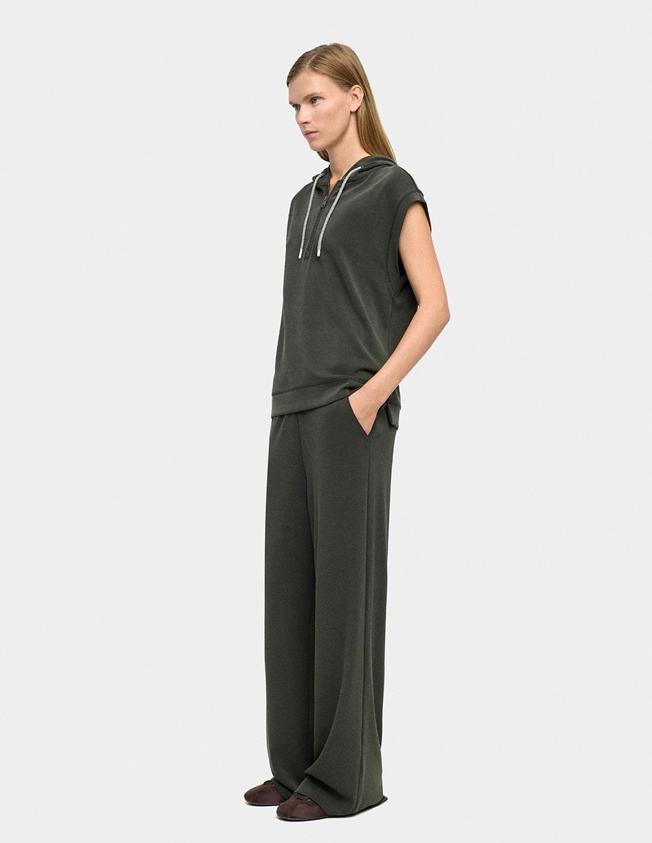 Pantalón wide leg relaxed para mujer 3