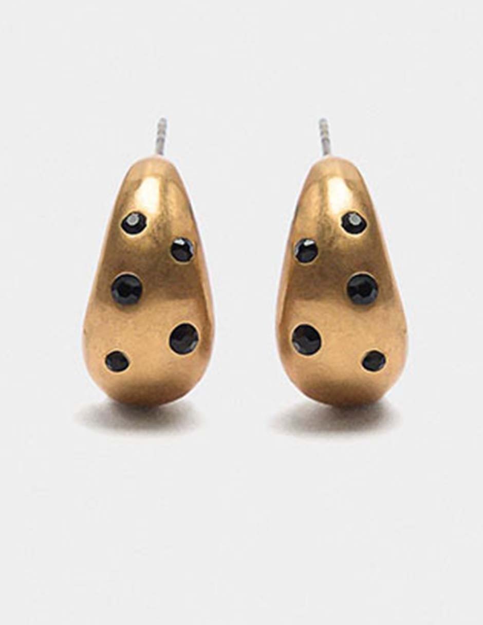 Aretes de aro circulares Locked In con acabado pavé cristal Aretes de aro circulares Locked In con acabado pavé cristal