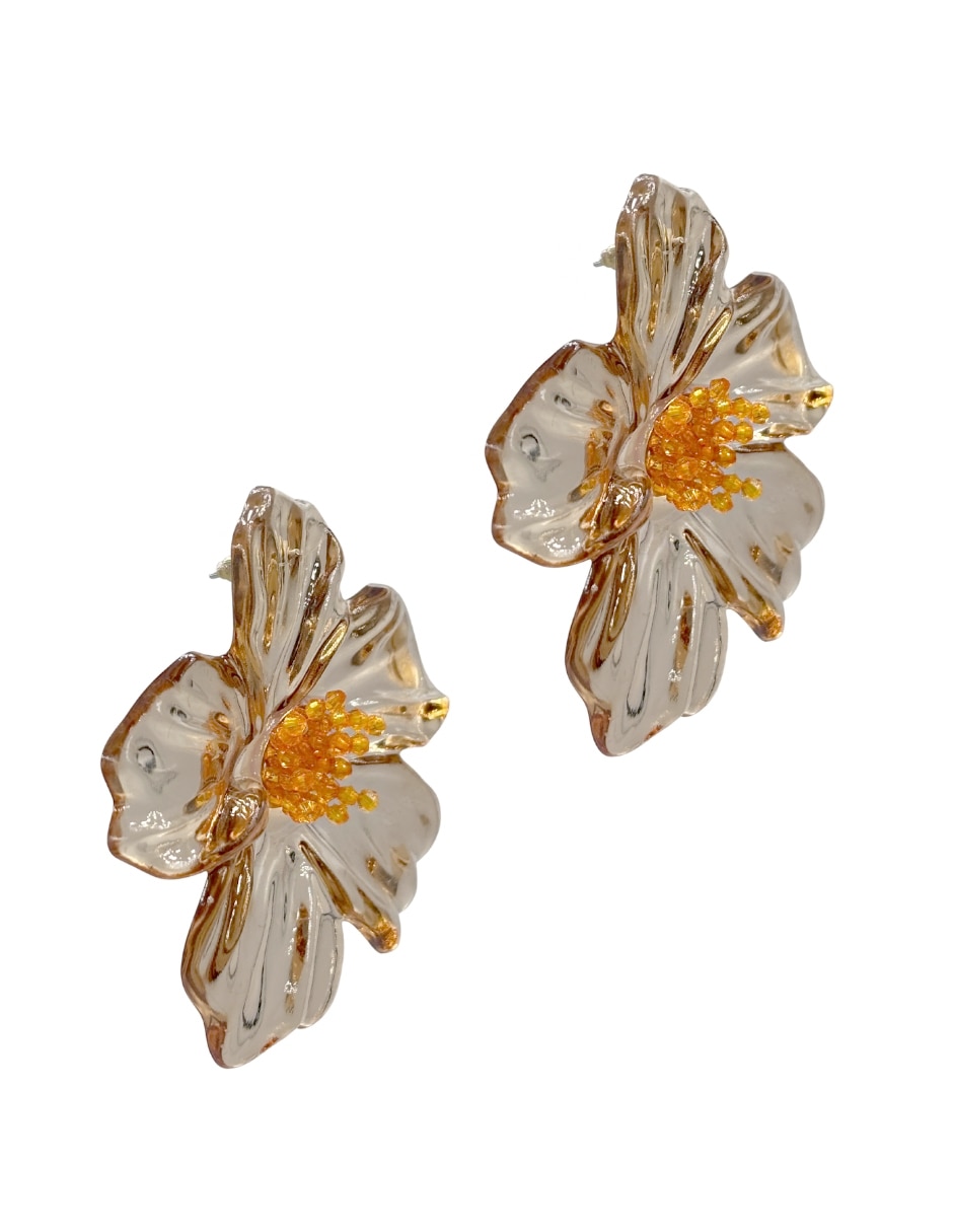 Aretes largos de flor Accesorios Dama 3