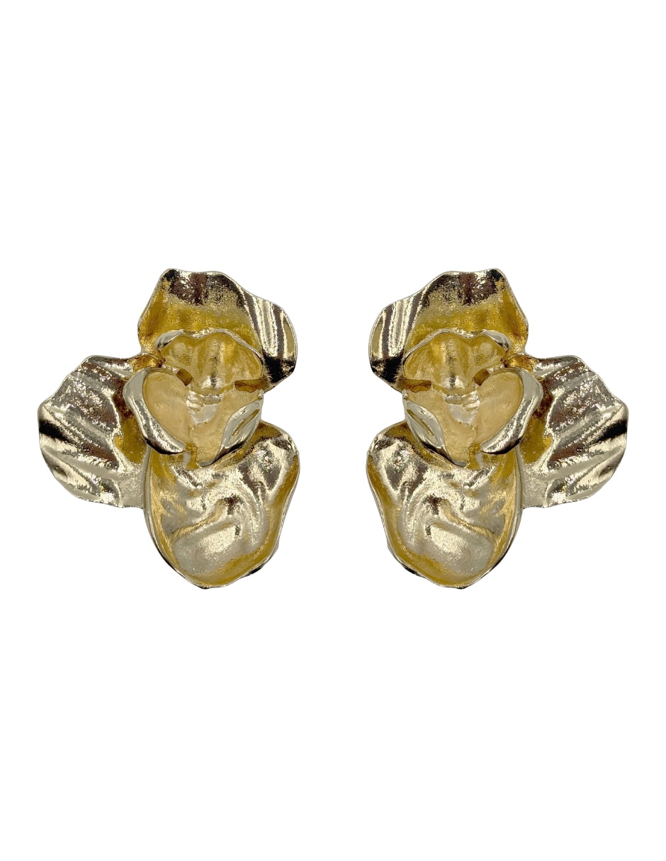 Aretes largos de flor Accesorios Dama