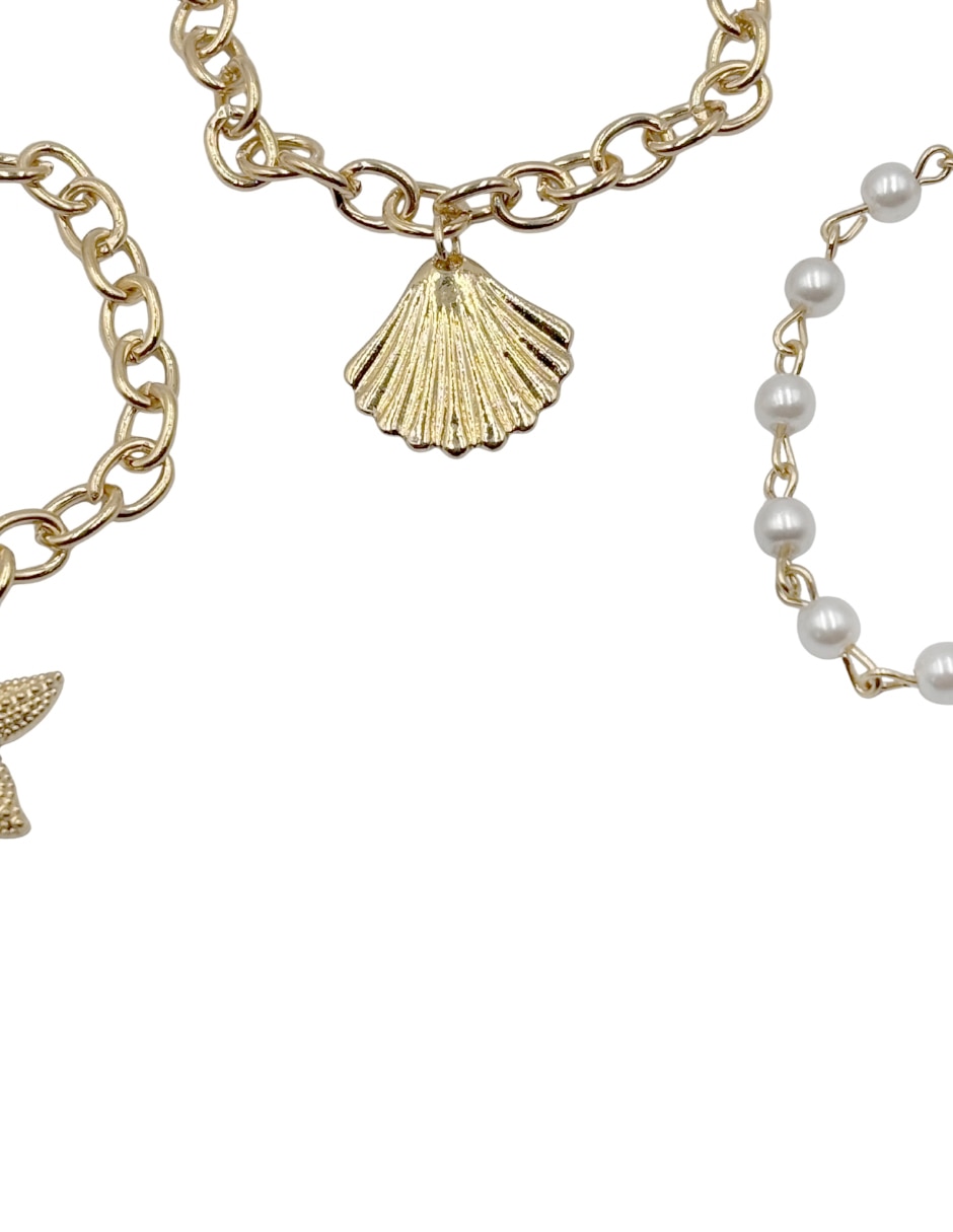 Set de brazalete acabado brillante 7