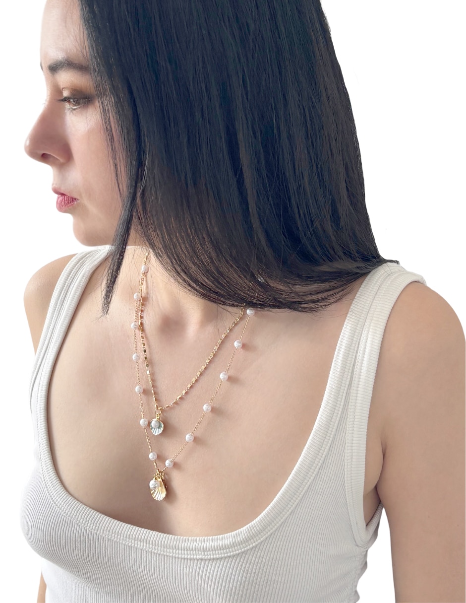 Set collar de concha 3