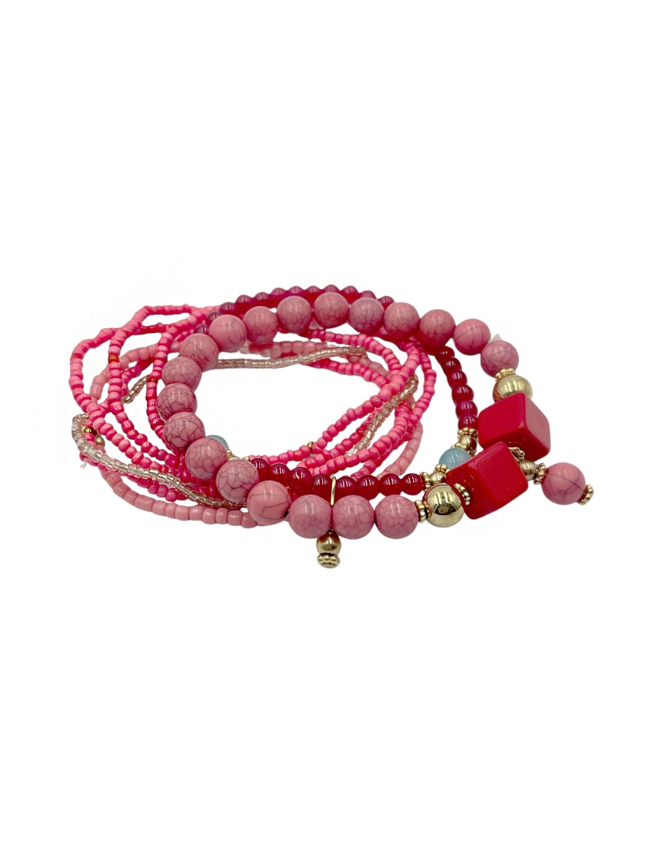 Set de brazalete de acrilico acabado liso