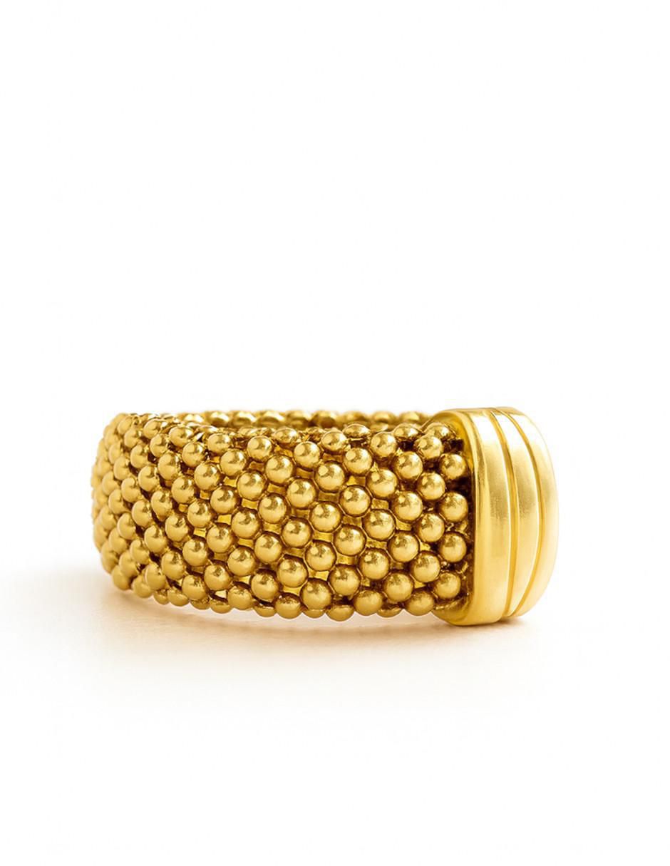 Anillo 14 k de oro amarillo semi mate 2
