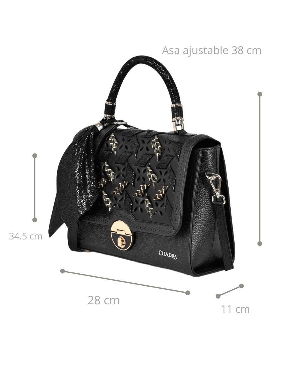 Bolsa satchel de piel para mujer 6