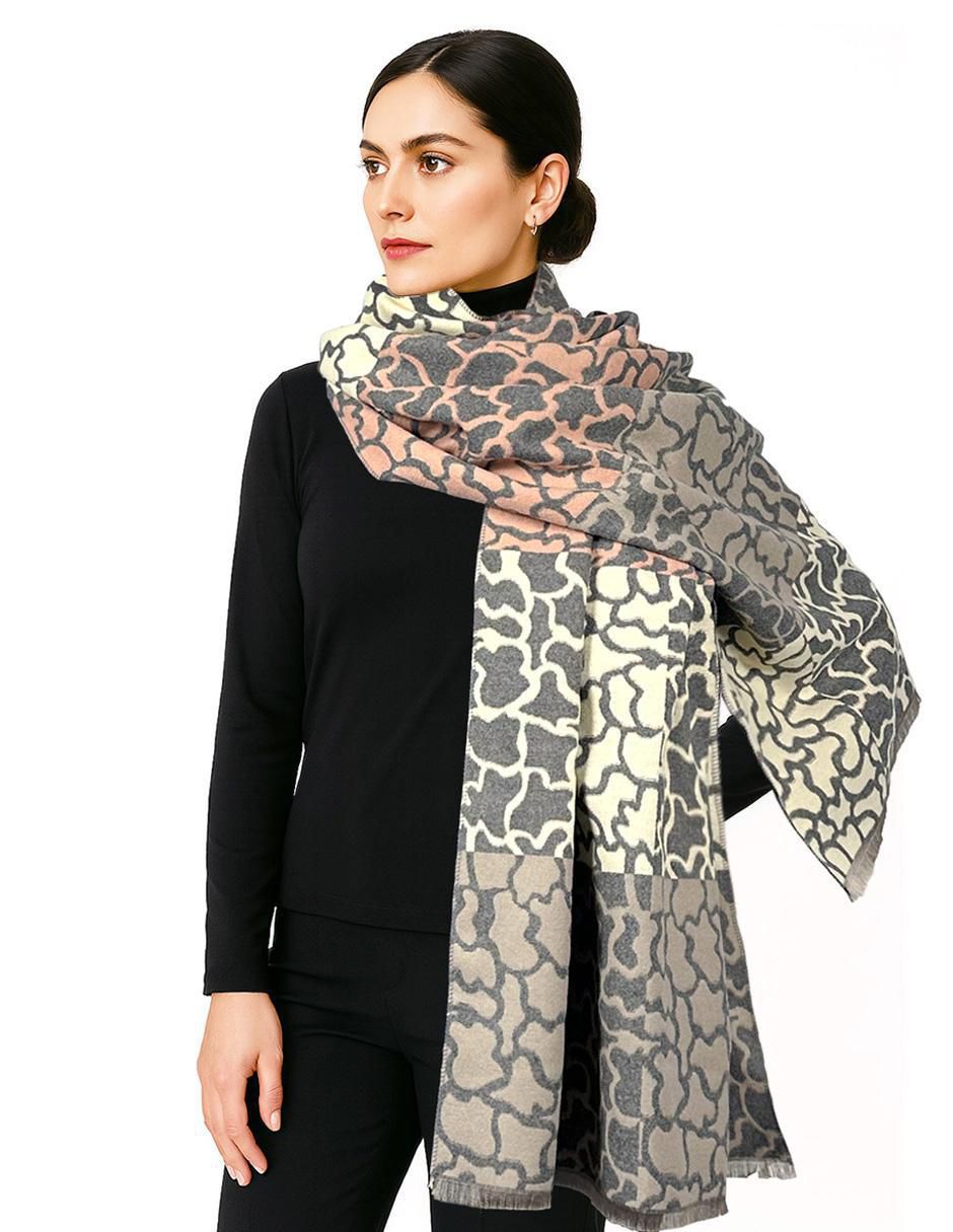 Chalina Twist Side estampado bloques de color