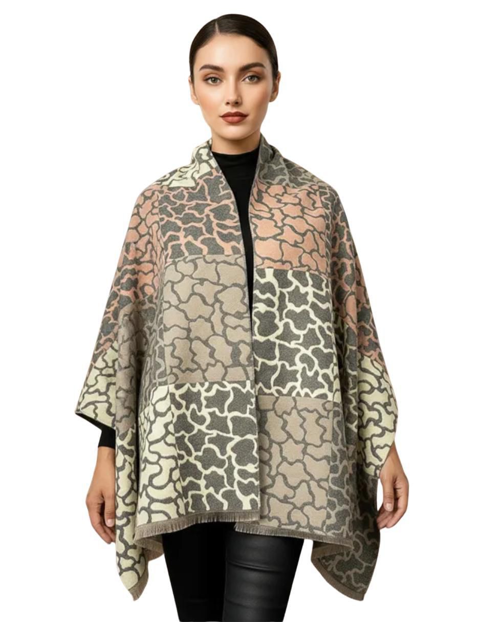 Chalina Twist Side estampado bloques de color