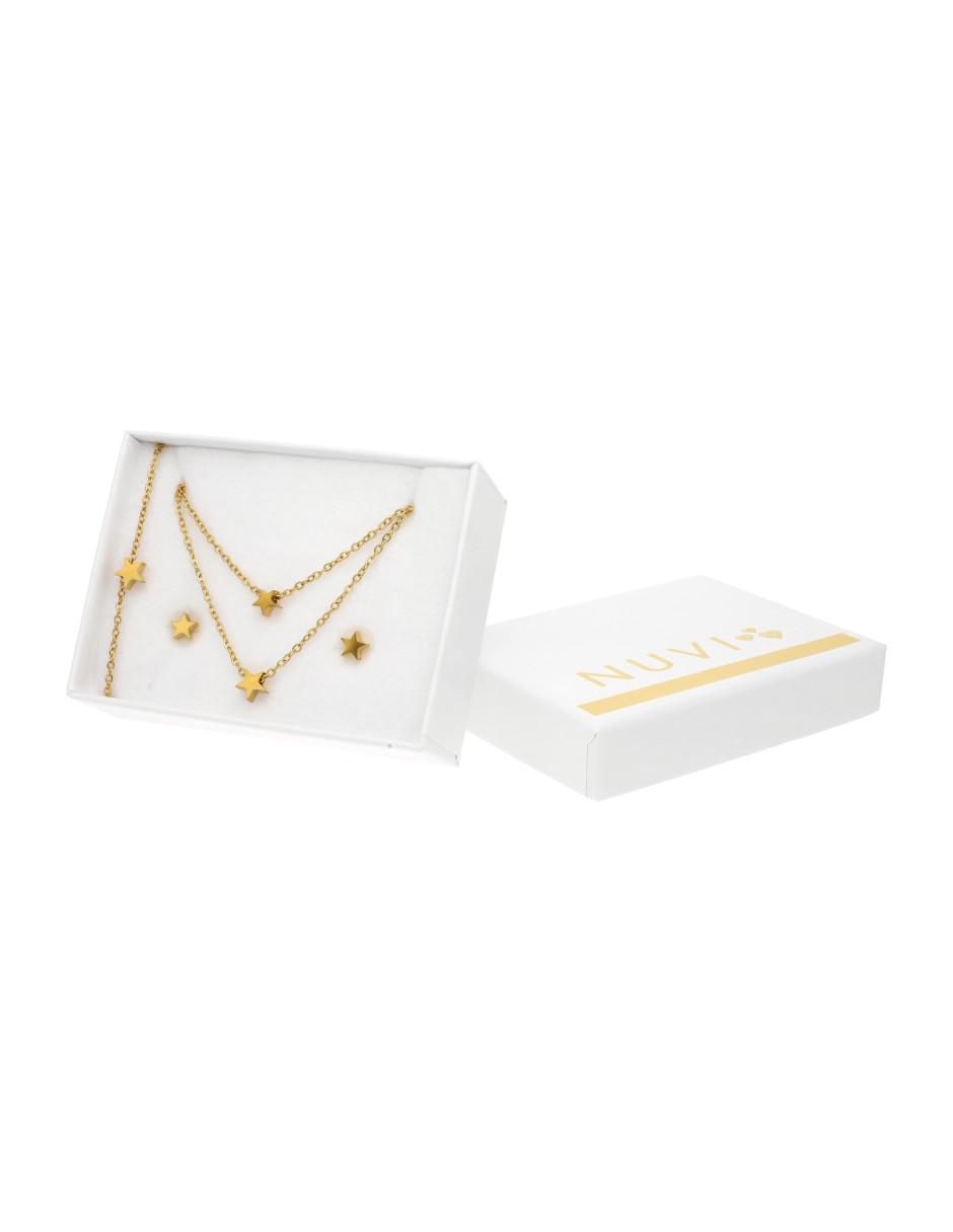 Aretes, collar y pulsera de estrella 4