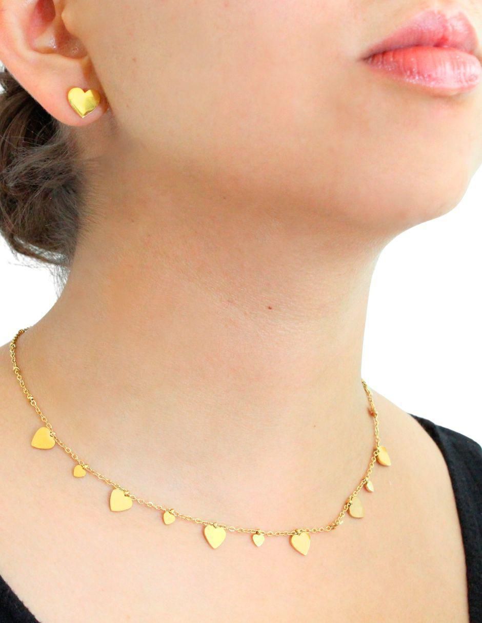Aretes y collar de corazón 2