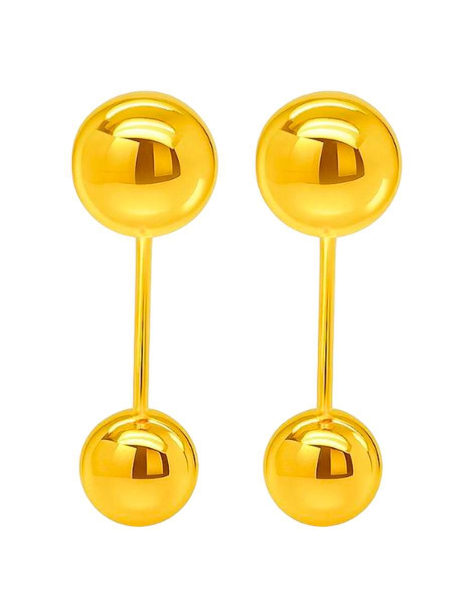Piercing redondo de oro 10 k con acabado liso