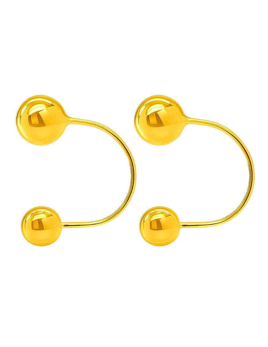 Piercing redondo de oro 10 k con acabado liso 4