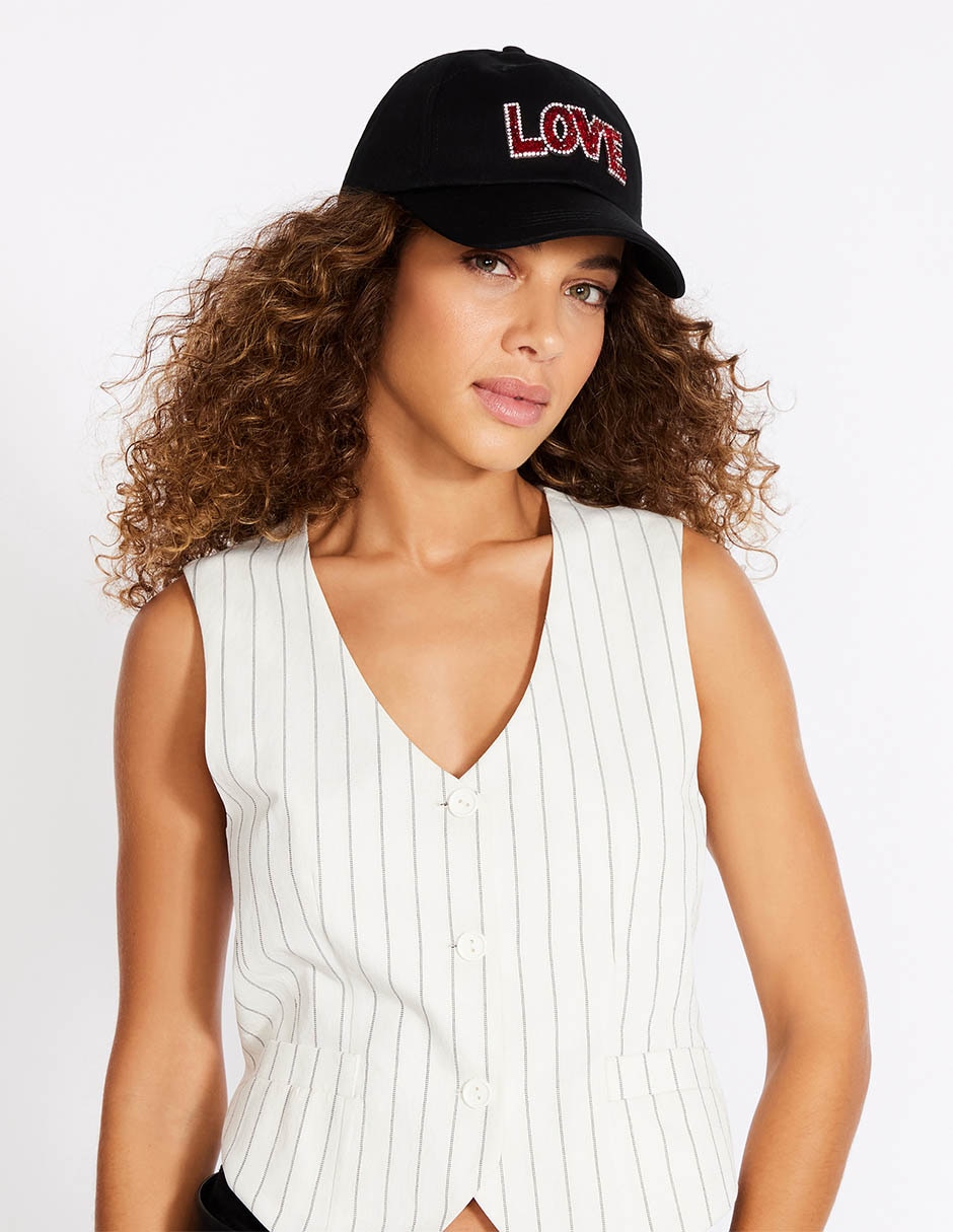 Gorra visera curva hebilla casual para mujer 4