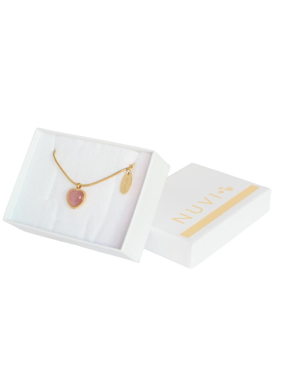 Collar con dije de corazón 3