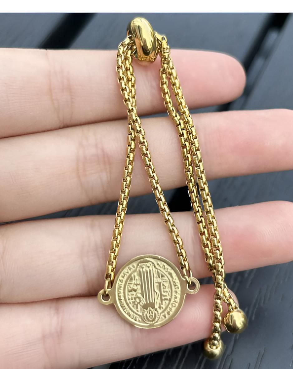 Pulsera con acabado chapa de oro 14 K 2