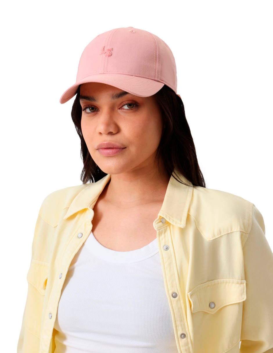 Gorra visera curva correa ajustable casual para mujer 5