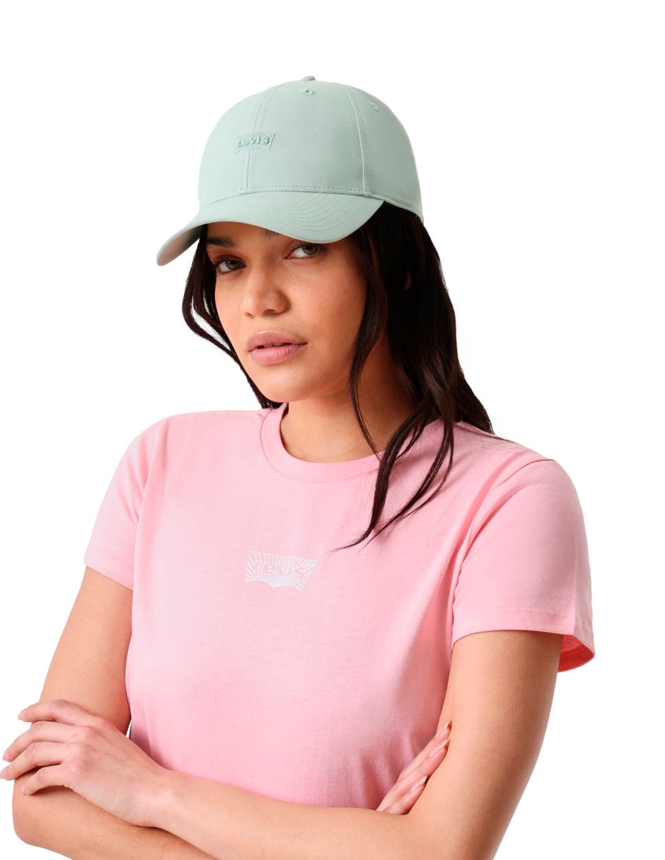 Gorra visera curva correa ajustable casual para mujer 5