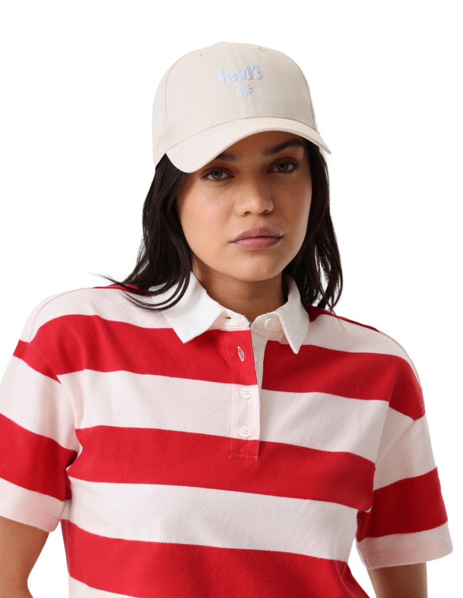 Gorra visera curva correa ajustable casual para mujer 5