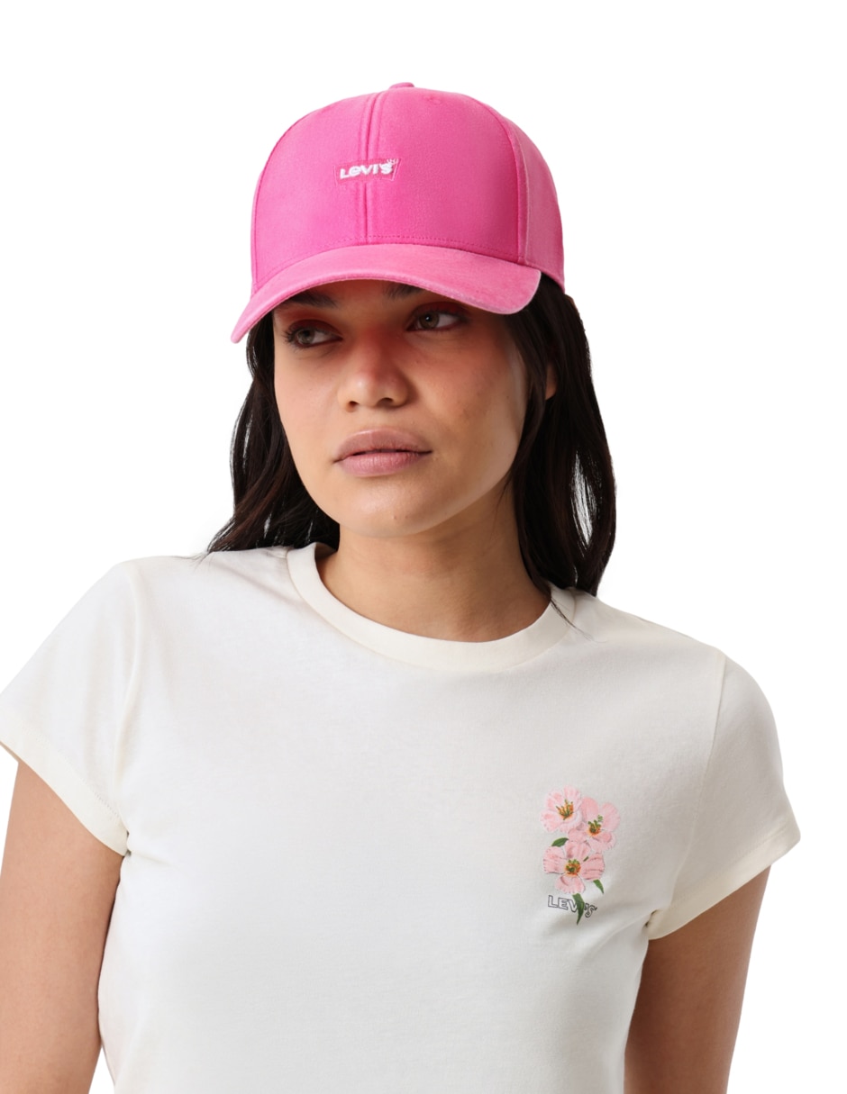 Gorra visera curva correa ajustable casual para mujer 9