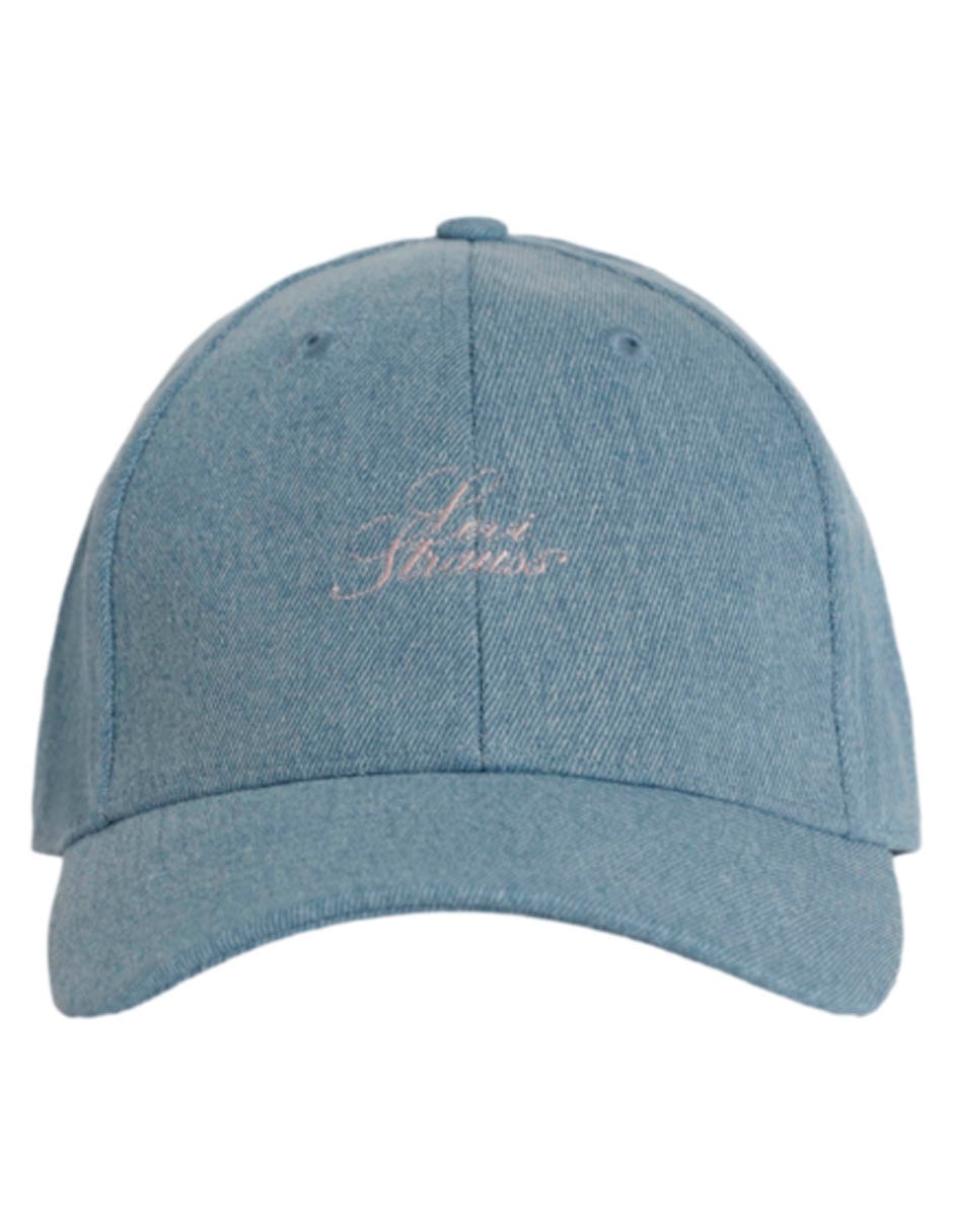 Gorra visera curva correa ajustable casual para mujer