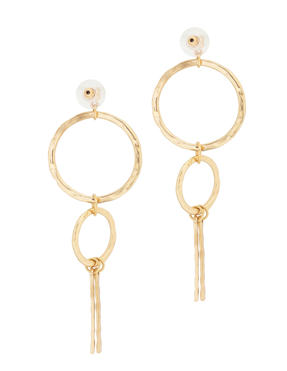 Aretes largos con acabado lustre 3