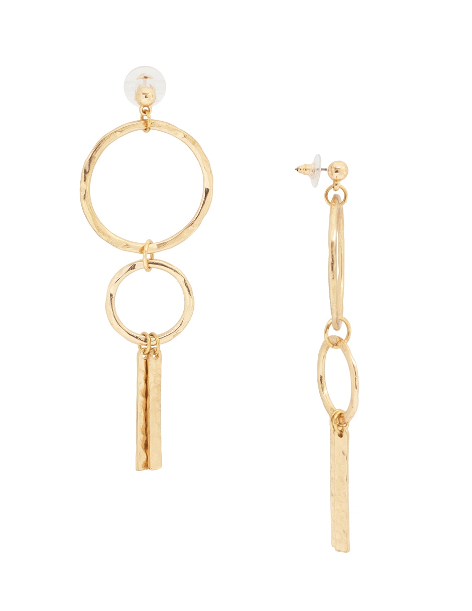 Aretes largos con acabado lustre 4