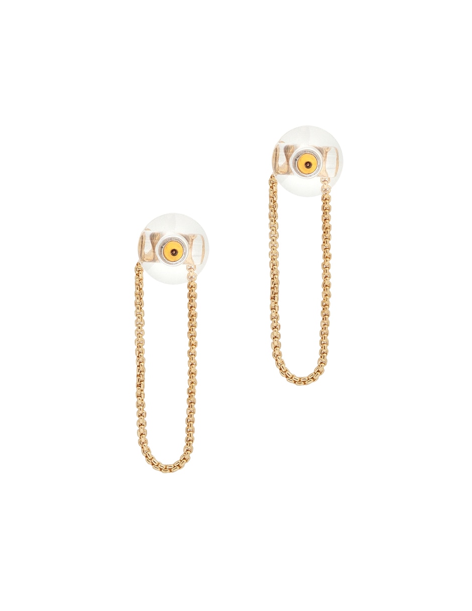 Aretes largos con acabado brillante 3