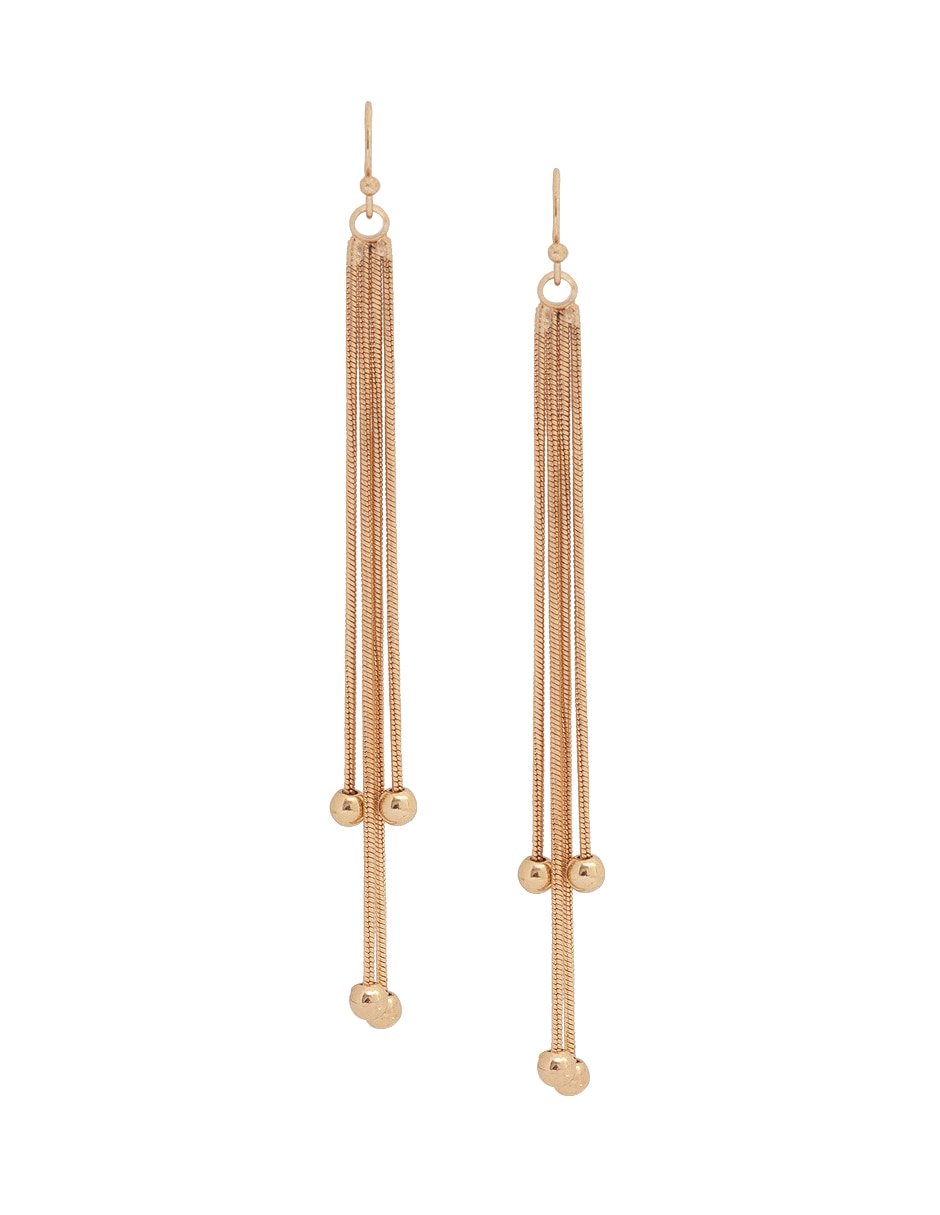 Aretes largos con acabado lustre 2