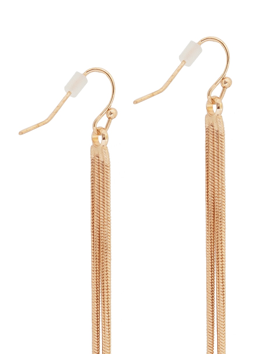 Aretes largos con acabado lustre 3