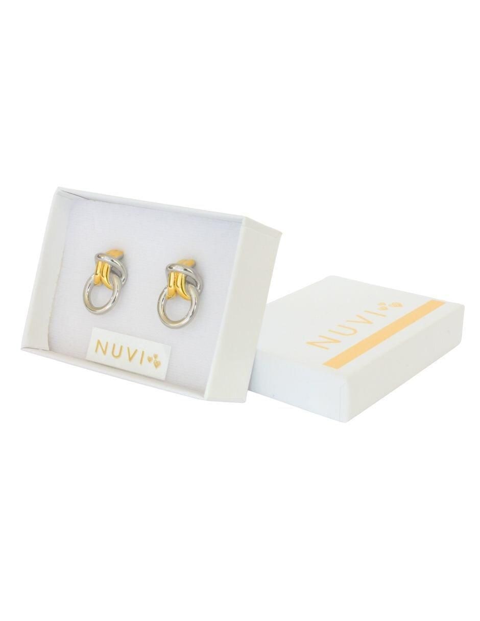 Aretes de nudo con acabado brillante 2